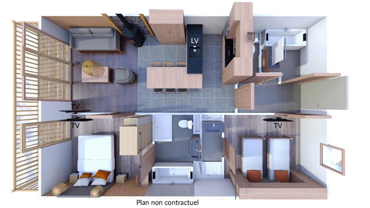 Apartamento Les Balcons Platinium Val Cenis Lanslevillard Exterior foto